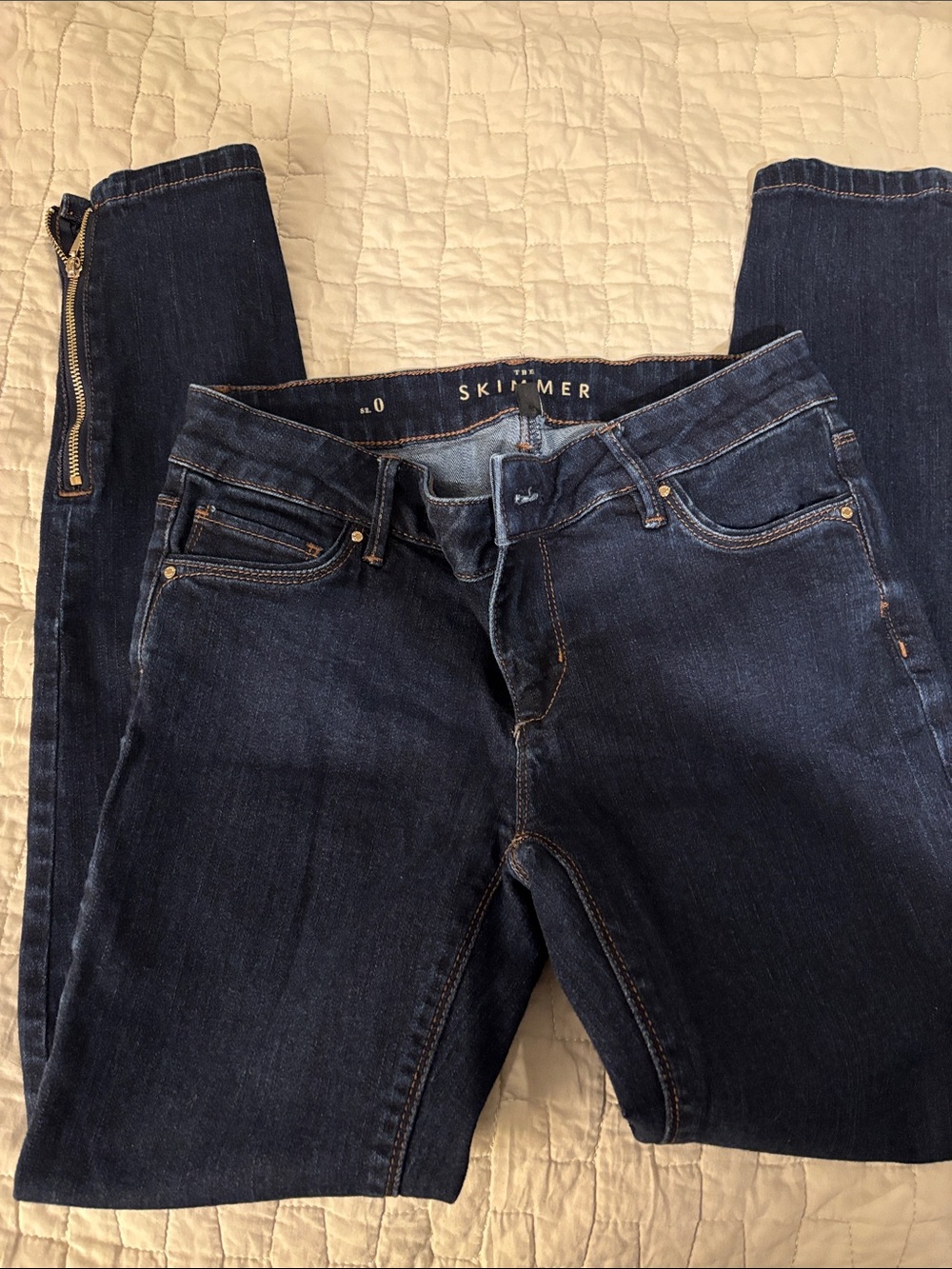 Skimmer Women's Dark Blue Skinny Jeans Size 0